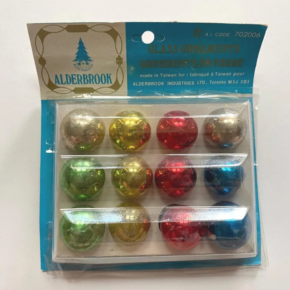 Vintage Glass Bauble Ornaments Delicate Christmas Decoration Alderbrook